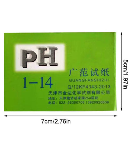 80 Tiras De Prueba De Ph Papel Litmus 1-14 Medidor Indicador Alcalino